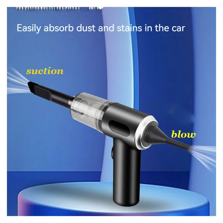 High Power Vacuum Cleaner, Mini Cordless, 2000PA Strong Suction, Rechargeable Portable Dust Collector, for Cars, Keyboard Gaps